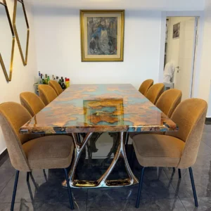 Aurora — Artistic Color Epoxy Dining Table