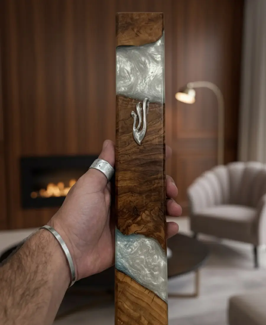 Silver Pearl Mezuzah
