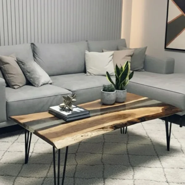 Natural Flow — Live-Edge Wood Coffee Table