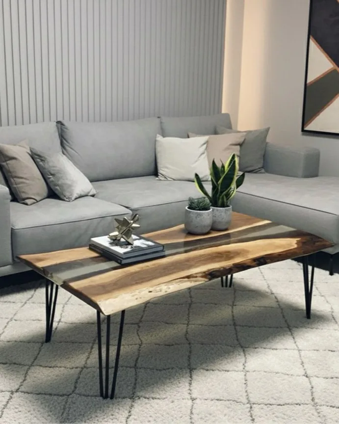 Natural Flow — Live-Edge Wood Coffee Table