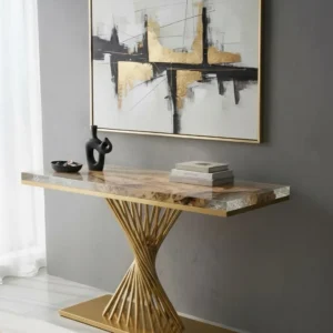 Ice Aura — Luxury Epoxy Console Table