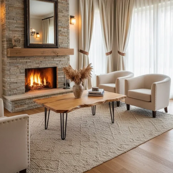Natural Edge — Live-Edge Olive Wood Coffee Table