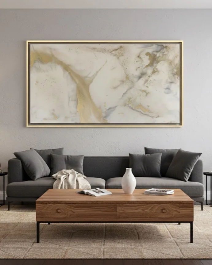 Pearl Flow — Minimal Marble Texture Panel