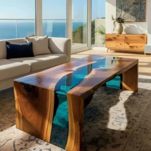 Crystal Waterfall Coffee Table