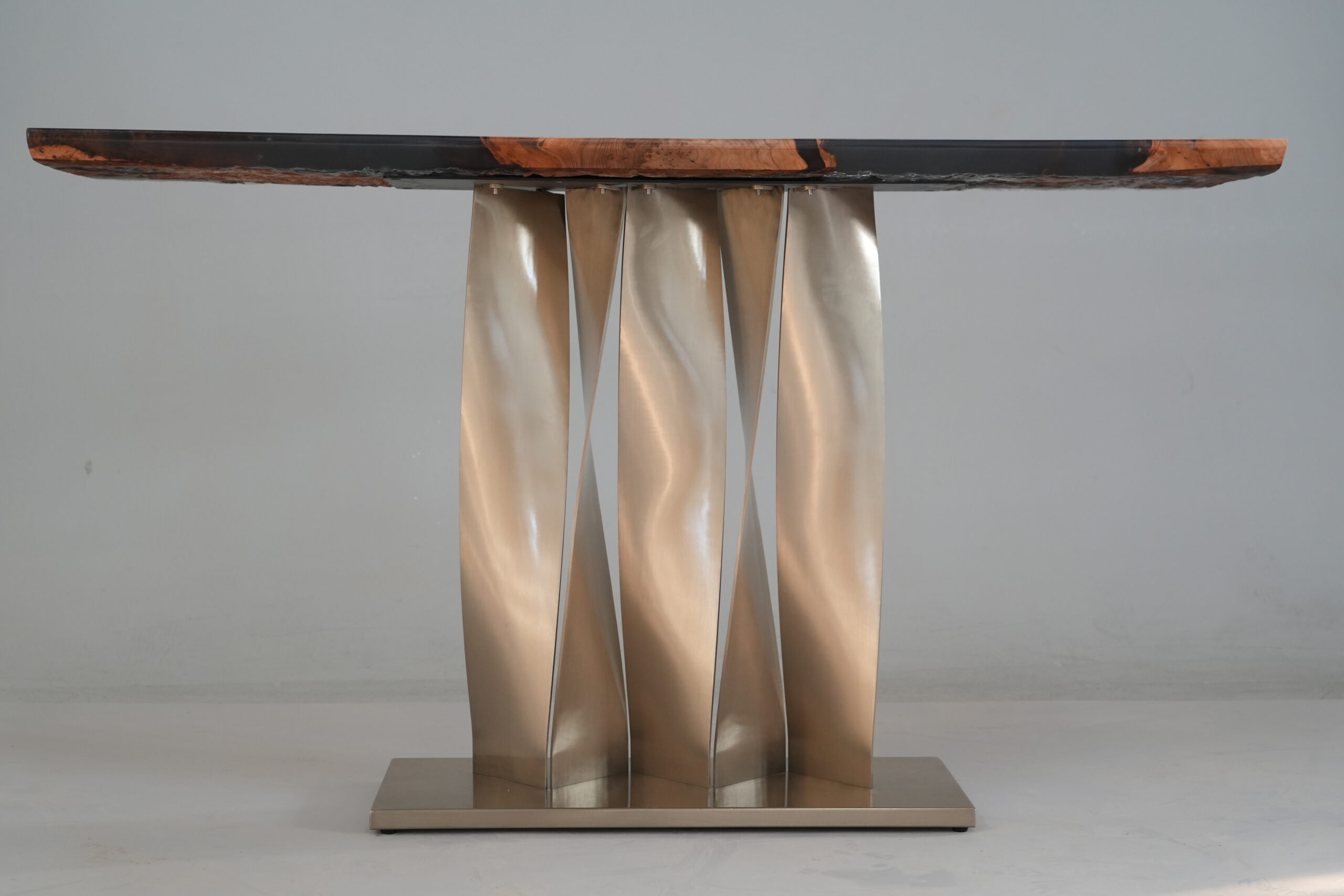 A straight-on view of the Midnight Ice Console, showcasing its design.